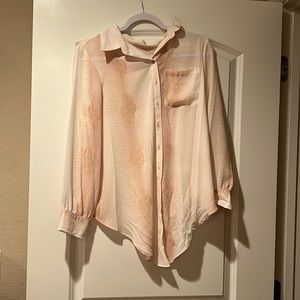 Snakeskin Printed Blouse